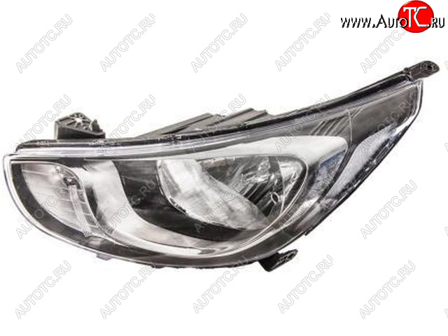 9 549 р. Левая фара (c электрокорректором) DEPO  Hyundai Solaris  RBr (2010-2014) седан дорестайлинг  с доставкой в г. Керчь