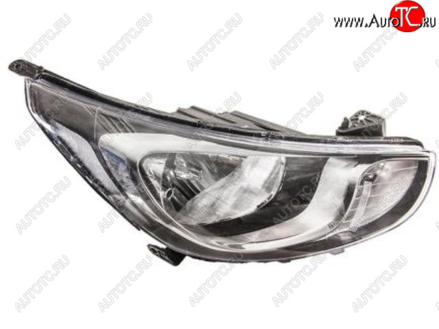 9 549 р. Правая фара (c электрокорректором) DEPO  Hyundai Solaris  RBr (2010-2014) седан дорестайлинг  с доставкой в г. Керчь