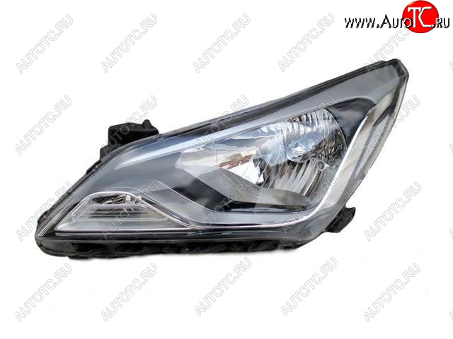 4 999 р. Левая фара (корректор) BODYPARTS  Hyundai Solaris  RBr (2014-2017) седан рестайлинг  с доставкой в г. Керчь
