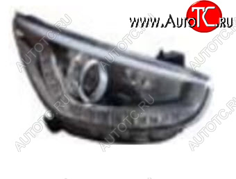 16 649 р. Правая фара (корректор, ДХО) BODYPARTS  Hyundai Solaris  RBr (2010-2014) седан дорестайлинг  с доставкой в г. Керчь