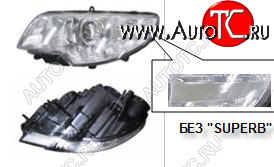 11 499 р. Левая фара (c электрокорректором) DEPO  Skoda Superb  B6 (3T) (2008-2013) лифтбэк дорестайлинг  с доставкой в г. Керчь
