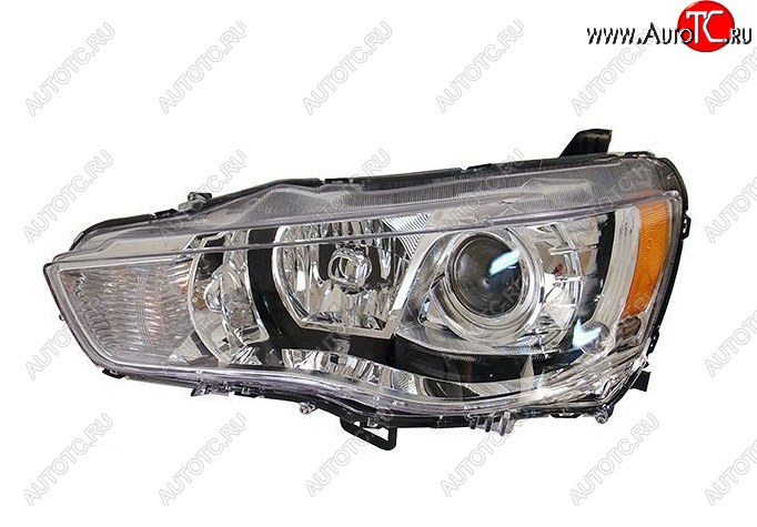 12 299 р. Левая фара (с электрокорректором, линзован) BODYPARTS  Mitsubishi Outlander  XL (2010-2013) (CW)  рестайлинг  с доставкой в г. Керчь
