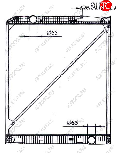 29 599 р. ACTROS (1015 x 818 mm) РАДИАТОР ОХЛАЖДЕН (см.каталог) BODYPARTS mdact96-911  с доставкой в г. Керчь