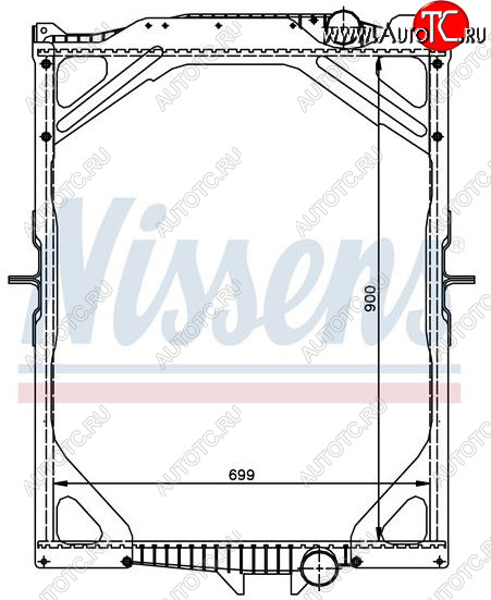12 699 р. FHFM (900 x 728 mm) РАДИАТОР ОХЛАЖДЕН (см.каталог) BODYPARTS vv0fh97-910  с доставкой в г. Керчь