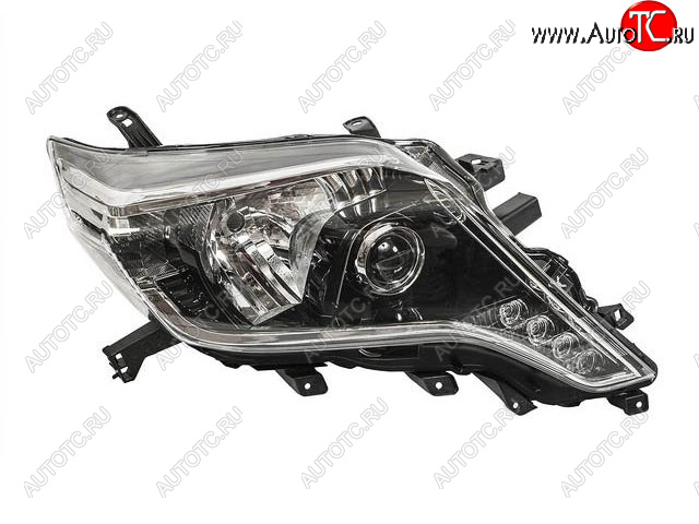 17 499 р. Правая фара (под корректор, диодная) BODYPARTS Toyota Land Cruiser Prado J150 1-ый рестайлинг (2013-2017)  с доставкой в г. Керчь