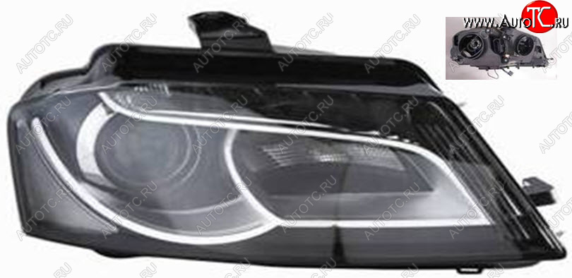 27 649 р. Правая фара (c электрокорректором) DEPO  Audi A3  8P1 хэтчбэк 3 дв. (2008-2010) 2-ой рестайлинг  с доставкой в г. Керчь