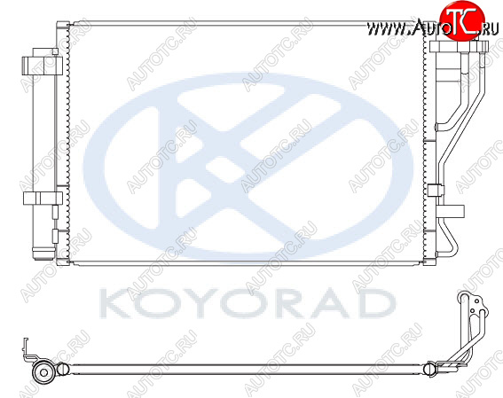 10 549 р. CERATO КОНДЕНСАТОР КОНДИЦ (KOYO) KOYORAD kacet09-932  с доставкой в г. Керчь