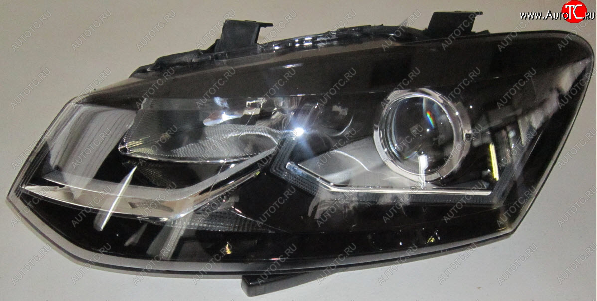 7 299 р. Левая фара (диодная) BODYPARTS  Volkswagen Polo  5 (2009-2015) седан дорестайлинг  с доставкой в г. Керчь