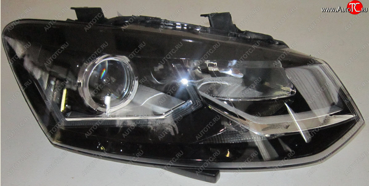 7 299 р. Правая фара (диодная) BODYPARTS  Volkswagen Polo  5 (2009-2015) седан дорестайлинг  с доставкой в г. Керчь