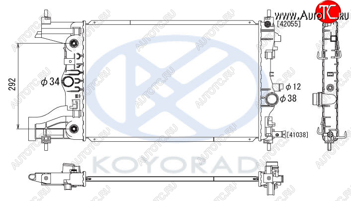6 499 р. CRUZE ((1.6  113л.с.1,8  ASTRA 09- 1.6 AT без конд.) РАДИАТОР ОХЛАЖДЕН AT MT BODYPARTS cvcrz09-912  с доставкой в г. Керчь