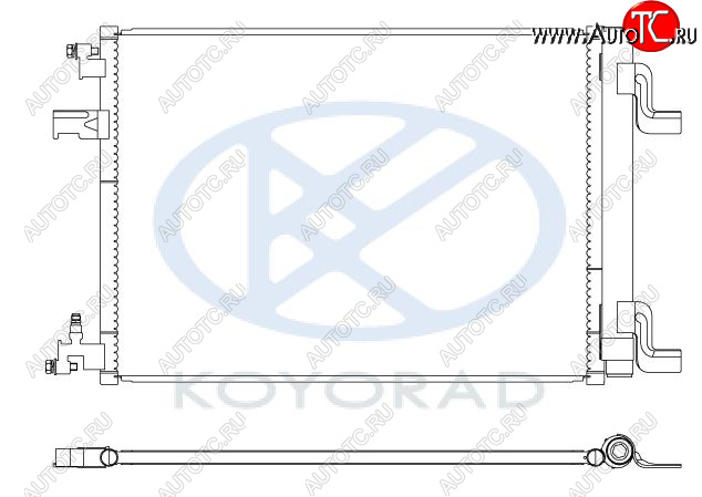 4 299 р. CRUZE {ORLANDO 10-ASTRA 09- } КОНДЕНСАТОР КОНДИЦ (KOYO) KOYORAD cvcrz09-930  с доставкой в г. Керчь