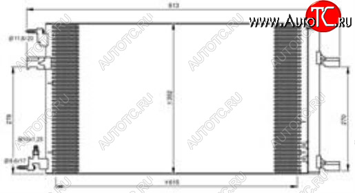 5 549 р. CRUZE (ORLANDO 10-ASTRA 09- ZAFIRA 11-INSIGNIA 08-) КОНДЕНСАТОР КОНДИЦ BODYPARTS cvcrz09-932  с доставкой в г. Керчь