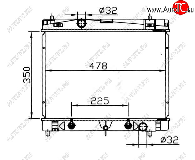 3 199 р. YARIS РАДИАТОР ОХЛАЖДЕН AT BODYPARTS tyyas06-912  с доставкой в г. Керчь