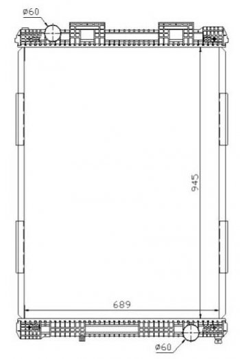 TGA (E 2000 F 2000 (94-) (945 x 689 mm)) РАДИАТОР ОХЛАЖДЕН BODYPARTS matga00-910