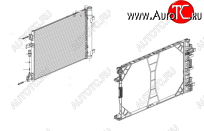 6 349 р. INSIGNIA КОНДЕНСАТОР КОНДИЦ В СБОРЕ С РАМК BODYPARTS opins08-930  с доставкой в г. Керчь