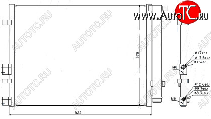 4 599 р. I20 КОНДЕНСАТОР КОНДИЦ BODYPARTS hni2009-930  с доставкой в г. Керчь