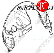 3 799 р. Правый подкрылок передний BODYPARTS  Land Rover Freelander  L359 (2006-2010) дорестайлинг  с доставкой в г. Керчь
