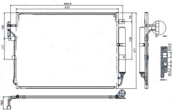 DISCOVERY (RANGE ROVER SPORT 05-) КОНДЕНСАТОР КОНДИЦ 2.7 (турбодизель) (см.каталог) BODYPARTS lrdis04-931
