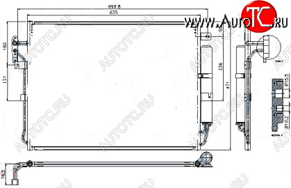 5 699 р. DISCOVERY (RANGE ROVER SPORT 05-) КОНДЕНСАТОР КОНДИЦ 2.7 (турбодизель) (см.каталог) BODYPARTS lrdis04-931  с доставкой в г. Керчь