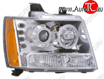 28 799 р. TAHOE {SUBURBAN  AVALANCHE (07-11)} ФАРА Л+П (КОМПЛЕКТ) ТЮНИНГ ЛИНЗОВАН С СВЕТЯЩ ОБОДК С ДИОД БЕЗ КОРРЕКТОР (EAGLE EYES) ВНУТРИ ХРОМ EAGLE EYES cvtah07-000h-n  с доставкой в г. Керчь