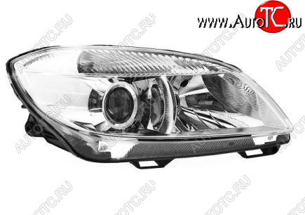 11 249 р. Правая фара (с электрокорректором, линзован) BodyParts Skoda Fabia Mk2 хэтчбэк рестайлинг (2010-2014)  с доставкой в г. Керчь