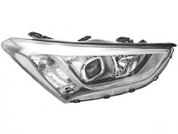 Правая фара (под корректор, диодная) DEPO Hyundai Santa Fe  DM (2012-2016) дорестайлинг