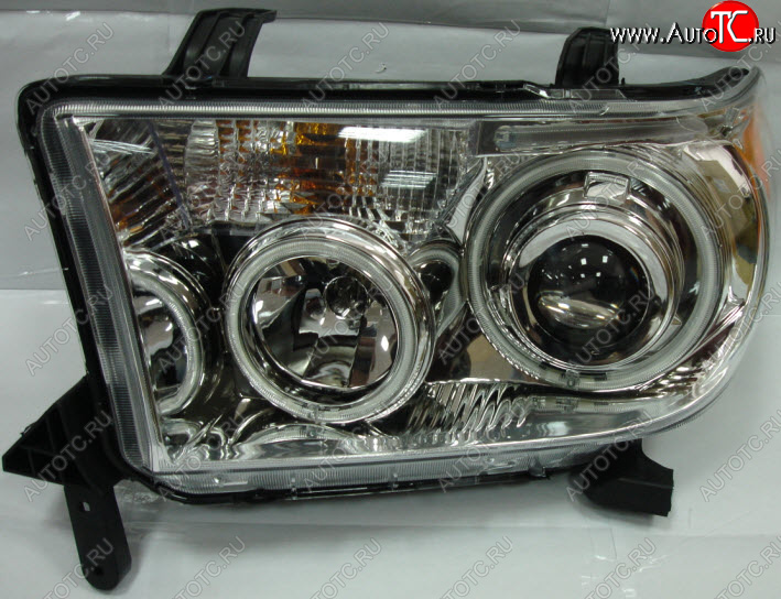 37 599 р. SEQUOIA {TUNDRA} ФАРА Л+П (КОМПЛЕКТ) ТЮНИНГ ЛИНЗОВАН С СВЕТЯЩ ОБОДК , ДИОД (EAGLE EYES) ВНУТРИ ХРОМ EAGLE EYES tyset07-001h-n  с доставкой в г. Керчь