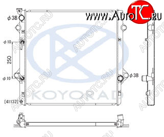 20 349 р. GX460 РАДИАТОР ОХЛАЖДЕН 4.6 AT (KOYO) KOYORAD lxgx609-910  с доставкой в г. Керчь