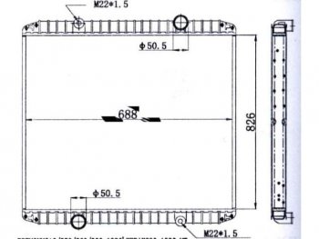 PREMIUM (826 x 688 mm) РАДИАТОР ОХЛАЖДЕН BODYPARTS rnpre96-911