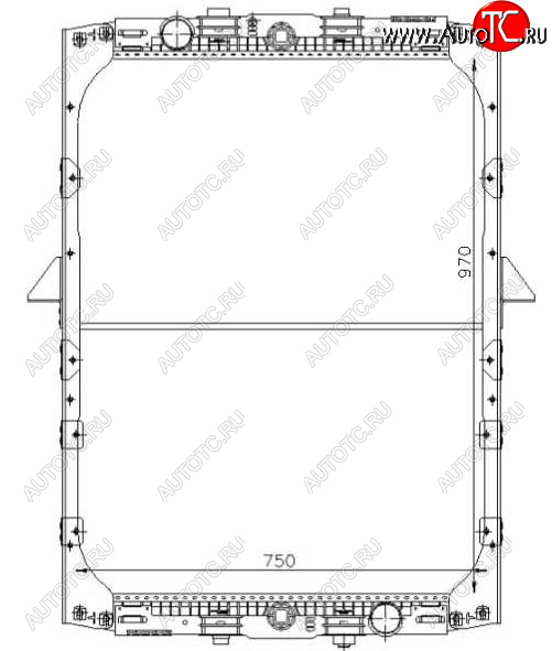 26 649 р. XF (DAF 95 (87-98)) РАДИАТОР ОХЛАЖДЕН BODYPARTS dafxf97-910  с доставкой в г. Керчь