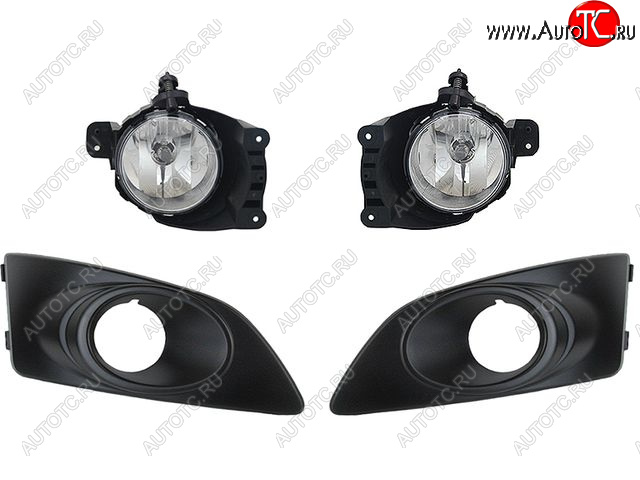 5 799 р. Комплект противотуманных фар с встваками BodyParts  Chevrolet Aveo  T300 (2011-2015) седан, хэтчбек  с доставкой в г. Керчь