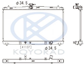 CAMRY РАДИАТОР ОХЛАЖДЕН AT KOYORAD tycam11-910