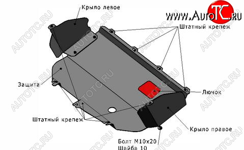 1 969 р. DUCATO ЗАЩИТА ПОДДОНА ДВИГАТЕЛЯ + КПП С , КРЕПЛЕН , СТАЛЬН BODYPARTS ftduc02-9f0  с доставкой в г. Керчь
