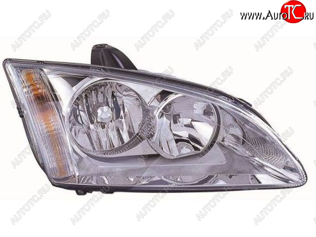 0 р. Правая фара (корректор) DEPO  Ford Focus  2 (2004-2008)  седан дорестайлинг  с доставкой в г. Керчь