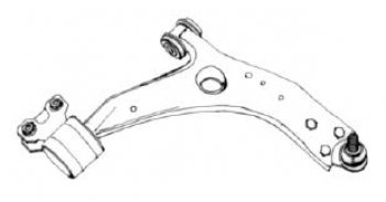 S40 {V50FOCUS 05-} РЫЧАГ ПЕРЕДН ПОДВЕСКИ ЛЕВ НИЖН (Тайвань) SH vvs4005-810-l
