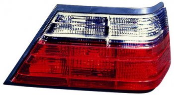 W124 ФОНАРЬ ЗАДН ВНЕШН Л+П (КОМПЛЕКТ) ТЮНИНГ ПРОЗРАЧ ХРУСТАЛ (DEPO) ТОНИР-КРАСН DEPO md12483-741tr-n