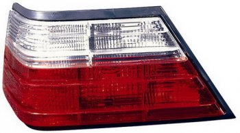 W124 ФОНАРЬ ЗАДН ВНЕШН ЛЕВ ТЮНИНГ ПРОЗРАЧ ХРУСТАЛ КРАСН-БЕЛ BODYPARTS md12483-742rw-l