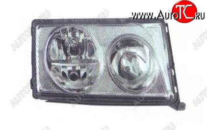 4 199 р. Левая фара BODYPARTS Mercedes-Benz E-Class W124 седан дорестайлинг (1984-1993)  с доставкой в г. Керчь