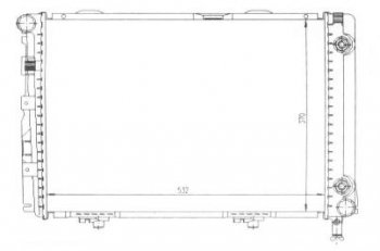W124 РАДИАТОР ОХЛАЖДЕН BODYPARTS md12485-914