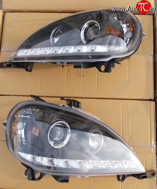 33 899 р. W163ML ФАРА Л+П (КОМПЛЕКТ) ТЮНИНГ (DEVIL EYES) ЛИНЗОВАН С ДИОД ППРОТИВОТУМ (JUNYAN) ВНУТРИ ЧЕРН JUNYAN md16398-002b-n  с доставкой в г. Керчь