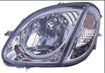 W170 SLK ФАРА +УКАЗ.ПОВОРОТА Л+П (КОМПЛЕКТ) ПКОРРЕКТОР ТЮНИНГ ПРОЗРАЧ ВНУТРИ (DEPO) ХРОМ DEPO md17096-011h-n