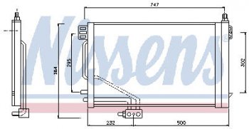 W203 {+W209 02-} КОНДЕНСАТОР КОНДИЦ (NISSENS) (AVA) (см.каталог) NISSENS md20300-930