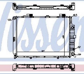 W210 РАДИАТОР ОХЛАЖДЕН (см.каталог) NISSENS md21095-914