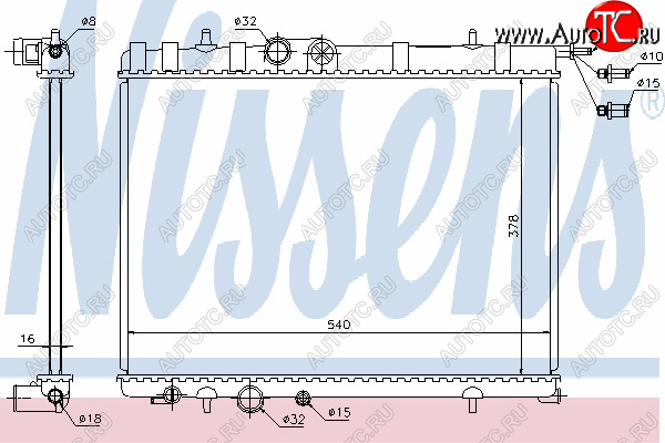 4 389 р. XSARA (+ C4 04-BERLINGOPARTENER 03-PG307 01-) РАДИАТОР ОХЛАЖДЕН BODYPARTS cnxsa00-911  с доставкой в г. Керчь