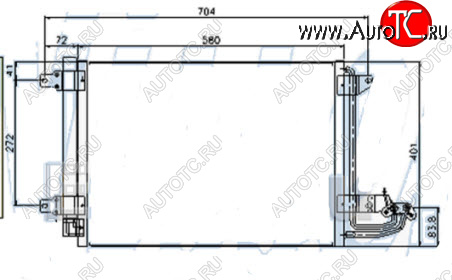 4 199 р. GOLF (+ AU A3 03- SD OCTAVIA 04-) КОНДЕНСАТОР КОНДИЦ (см.каталог) BODYPARTS vwglf04-931  с доставкой в г. Керчь