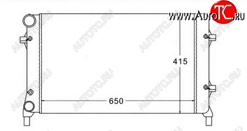 4 799 р. GOLF (+ AU A3 03- SD OCTAVIA 04-PASSAT 05-) РАДИАТОР ОХЛАЖДЕН (см.каталог) BODYPARTS vwglf04-915  с доставкой в г. Керчь