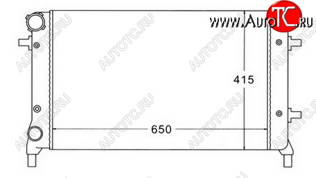 2 599 р. GOLF (+ AU A3 03- SD OCTAVIA 04-PASSAT 05-) РАДИАТОР ОХЛАЖДЕН (см.каталог) BODYPARTS vwglf04-914  с доставкой в г. Керчь