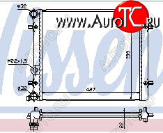 2 189 р. OCTAVIA (VW BORA 98-GOLF IV 97-SE TOLEDO 99-) РАДИАТОР ОХЛАЖДЕН (см.каталог) BODYPARTS sdoct96-911  с доставкой в г. Керчь
