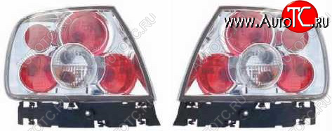12 599 р. AUDI A4 ФОНАРЬ ЗАДН ВНЕШН Л+П (КОМПЛЕКТ) ТЮНИНГ (LEXUS ТИП) ПРОЗРАЧ ВНУТРИ ХРОМ BODYPARTS ai0a494-741h-n  с доставкой в г. Керчь
