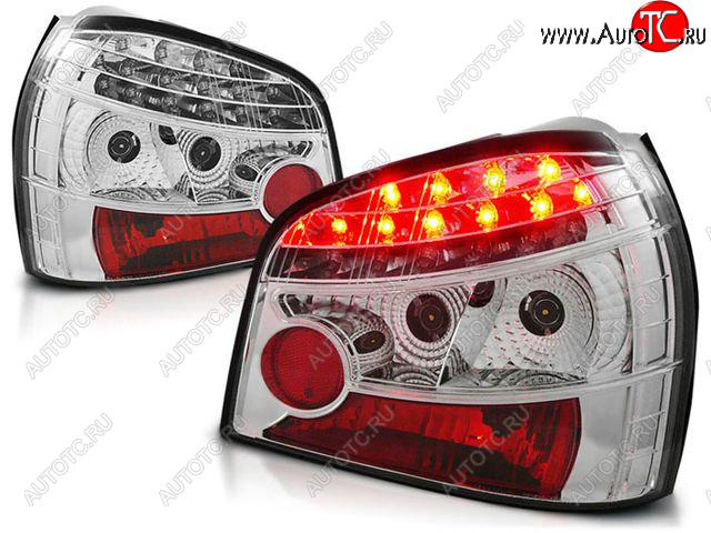 11 699 р. AUDI A3 ФОНАРЬ ЗАДН ВНЕШН Л+П (КОМПЛЕКТ) ТЮНИНГ ПРОЗРАЧ ДИОД (SONAR) ВНУТРИ ХРОМ SONAR ai0a396-741h-n  с доставкой в г. Керчь